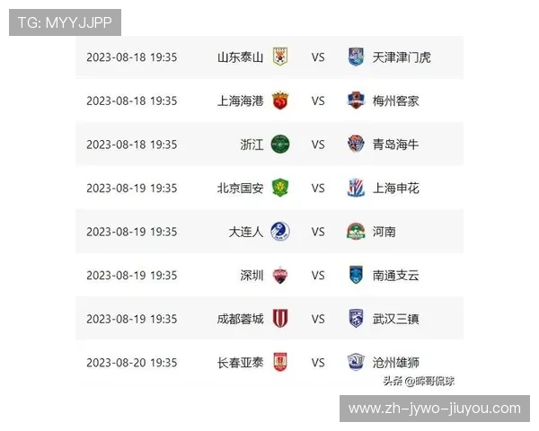 中超联赛第2轮赛程及电视直播平台和观赛方式说明